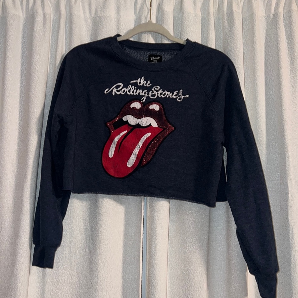 Rolling Stones Crop-top Sweatshirt